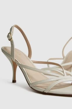 Reiss Clara Strappy Mid Heel Sandals -Fashion Women D49 975s6