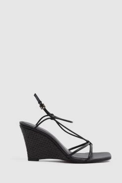 Reiss Daisey Strappy Wedge Heels