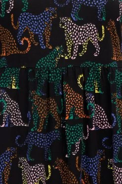 Sugarhill Brighton Animal Print Leopard Spot Unna Jersey Dress -Fashion Women D51397s4