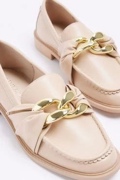 River Island Brown Trim Loafers -Fashion Women D53261s4