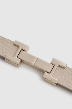 Reiss Hayley Leather Square Hinge Belt -Fashion Women D57 926s4