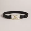 Ted Baker Chelt Black Twisted Buckle Belt -Fashion Women D57136s