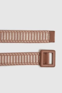 Reiss Daisy Raffia Buckled Belt -Fashion Women D57976s3
