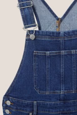 White Stuff Blue Kelly Wide Leg Dungarees -Fashion Women D58694s8