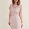 Phase Eight Pink Isabella Lace Dress -Fashion Women D61 100s