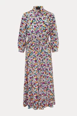 Phase Eight Natural Tana Floral Ditsy Dress -Fashion Women D61103s6