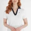 Calvin Klein Golf Canisteo White Polo Shirt -Fashion Women D68632s
