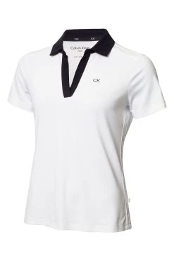 Calvin Klein Golf Canisteo White Polo Shirt -Fashion Women D68632s5