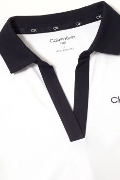 Calvin Klein Golf Canisteo White Polo Shirt -Fashion Women D68632s7