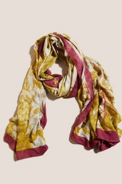 White Stuff Natural Edge Of The Sun Bamboo Scarf