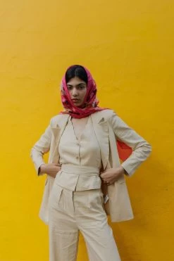 Monsoon Red Ikat Silk Beach Scarf -Fashion Women D69451s4