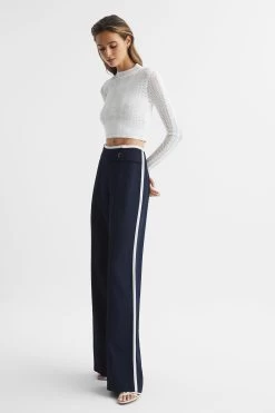 Reiss Lina High Rise Wide Leg Trousers -Fashion Women D70 163s6