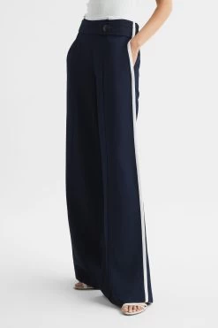 Reiss Lina High Rise Wide Leg Trousers -Fashion Women D70 163s8