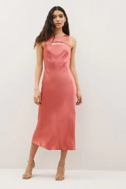 Paige Pink Aurem Silk Maxi Dress