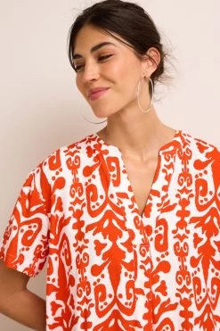 Next Linen Mix Kaftan Mini Dress -Fashion Women D75757s4