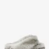 Pure Collection Grey Sheepskin Toe Post Slippers -Fashion Women D77493s