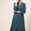 White Stuff Blue Naya Jersey Dress