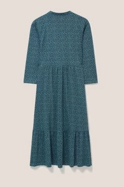 White Stuff Blue Naya Jersey Dress -Fashion Women D78845s6