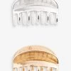 Next Gold/Silver 2 Pack Hair Claw Clips -Fashion Women D80551s