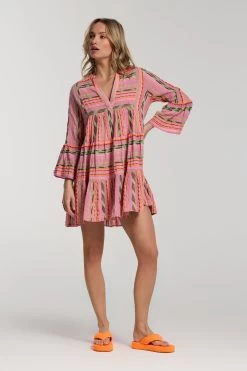 Devotion Twins Embroidered Ella Midi Dress