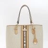 River Island Cream Monogram Web Shopper Bag -Fashion Women D87973s