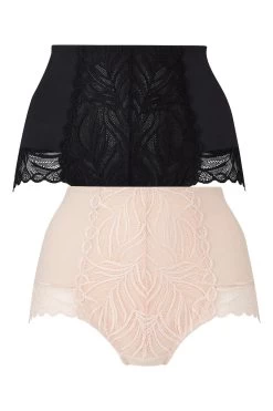 Simply Be Black Magisculpt Firm Control Briefs 2 Pack -Fashion Women D88 043s3