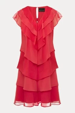 Phase Eight Pink Sage V-Neck Pleat Dress -Fashion Women D96791s6