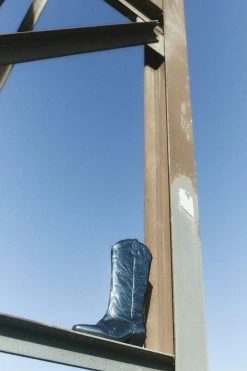 AllSaints Kacey Black Metallic Boots