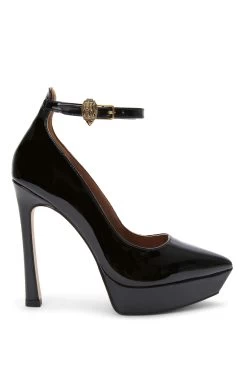 Kurt Geiger London Shoreditch Black Platform Court Shoes
