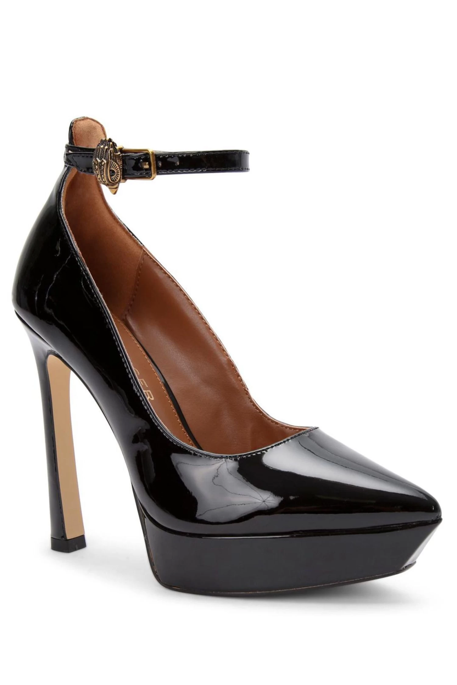 Kurt Geiger London Shoreditch Black Platform Court Shoes 4 Kurt Geiger London Shoreditch Black Platform Court Shoes - Image 2