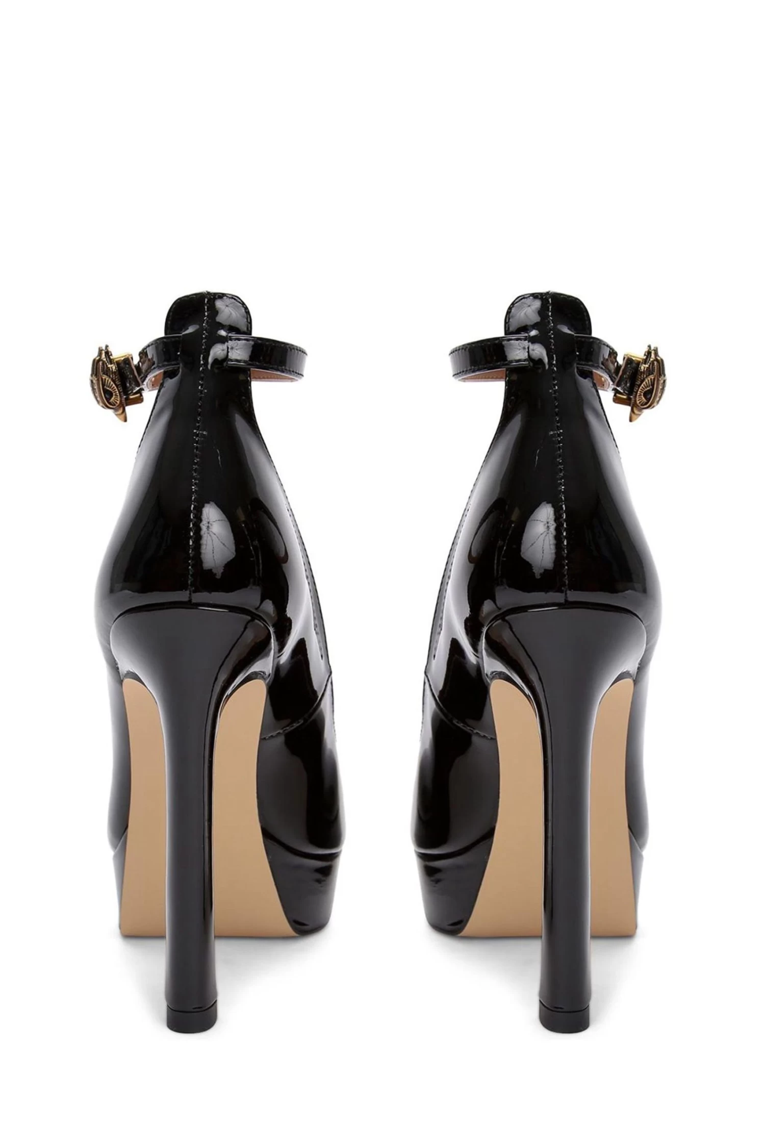 Kurt Geiger London Shoreditch Black Platform Court Shoes 5 Kurt Geiger London Shoreditch Black Platform Court Shoes - Image 3