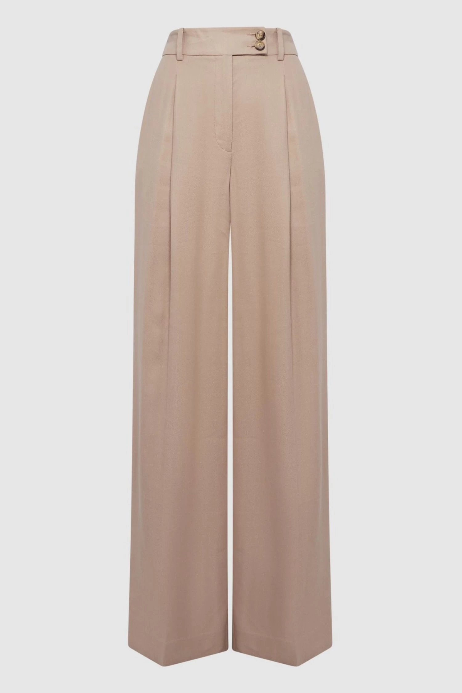 Reiss Hollie Wide Leg Linen Trousers 4 Reiss Hollie Wide Leg Linen Trousers - Image 2