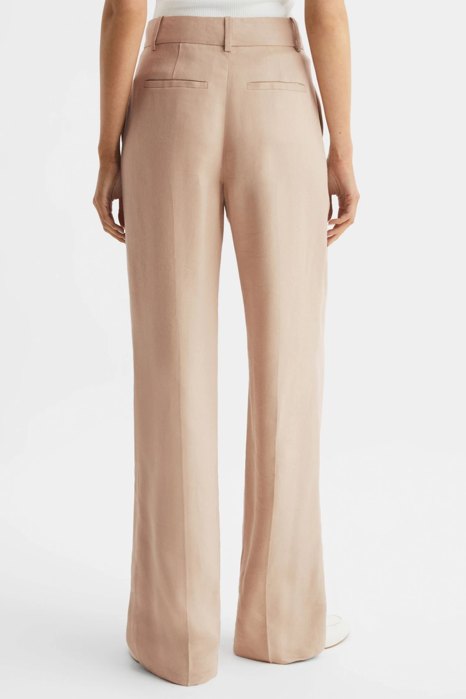 Reiss Hollie Wide Leg Linen Trousers 7 Reiss Hollie Wide Leg Linen Trousers - Image 5