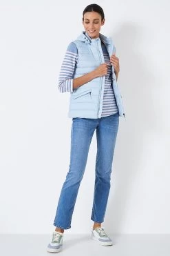 Crew Clothing Company Blue Gilet -Fashion Women D98830s3