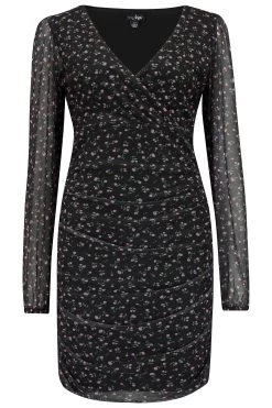 Pour Moi Ivy Mesh Bodycon Mini Dress -Fashion Women K07874s3