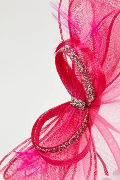 Lipsy Diamante Bow Fascinator Headband -Fashion Women K18689s4