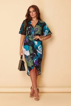 Girl In Mind Short Sleeve Chelsea Wrap Dress