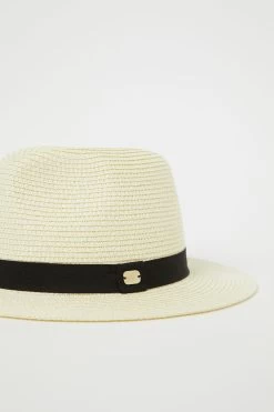 Lipsy Straw Fedora Hat -Fashion Women K19402s3