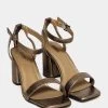 Yours Curve Extra-Wide Fit 2 Part Heel Sandals