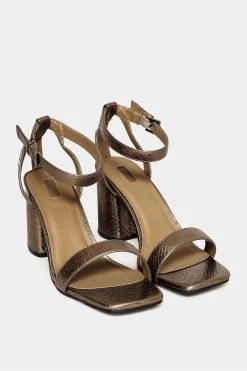 Yours Curve Extra-Wide Fit 2 Part Heel Sandals
