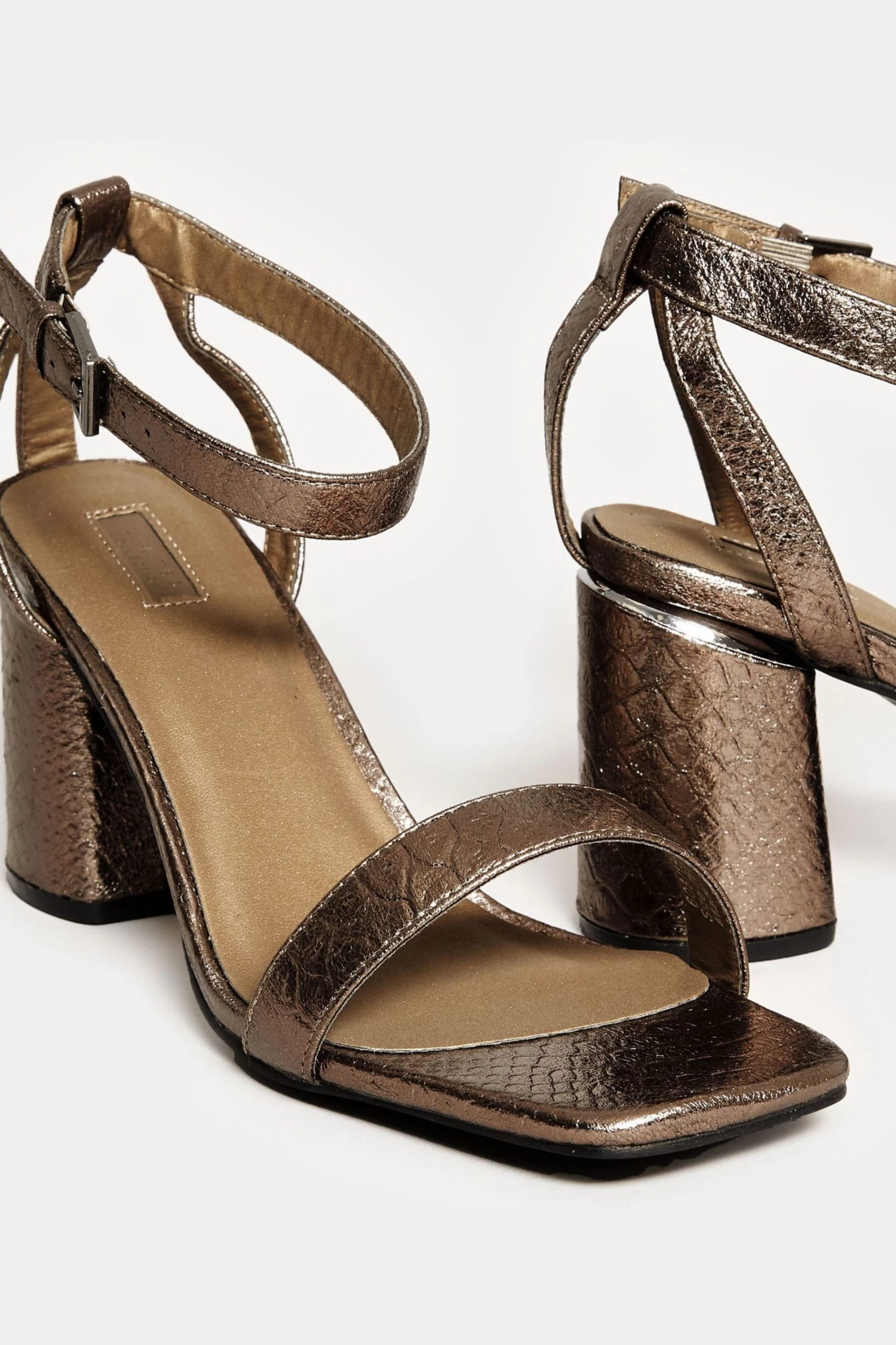 Yours Curve Extra-Wide Fit 2 Part Heel Sandals 7 Yours Curve Extra-Wide Fit 2 Part Heel Sandals - Image 5