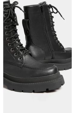 Yours Curve Extra-Wide Fit Mocc Toe Boot -Fashion Women K21060s5