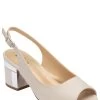 Lotus Footwear Peep Toe Sling Back Block Heel Court Shoe -Fashion Women K28097s