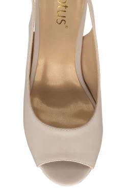 Lotus Footwear Peep Toe Sling Back Block Heel Court Shoe -Fashion Women K28097s4