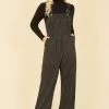 Yumi Pinstripe Dungaree Jumpsuit -Fashion Women K28988s
