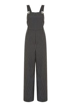 Yumi Pinstripe Dungaree Jumpsuit -Fashion Women K28988s4