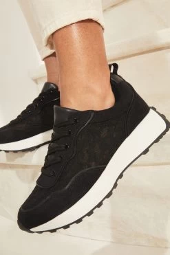 Lipsy Lace Jogger Trainers -Fashion Women K29003s4