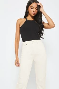 Next Lipsy High Waist Straight Leg Harper Jeans -Fashion Women K31789s4