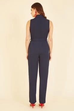 Yumi Satin Wrap Front Jumpsuit -Fashion Women K35949s4