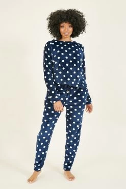 Yumi Super Soft Spot Fleece Pyjamas